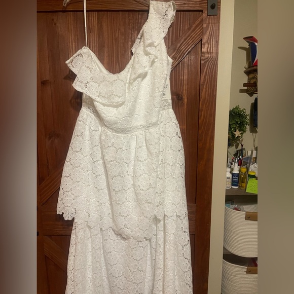 NWT! ARULA Jamie one shoulder eyelet dress size B - Picture 6 of 8